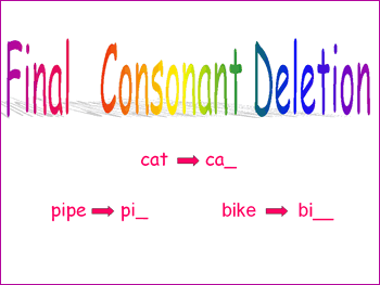 Final Consonant Deletion Module